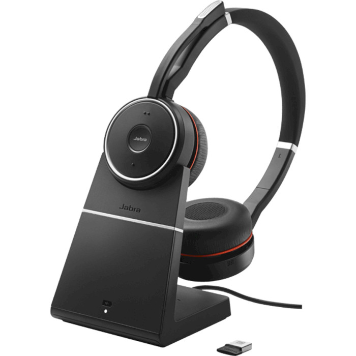 Гарнитура беспроводная JABRA Evolve 75 SE MS Stereo w/Charging Stand (7599-842-199)