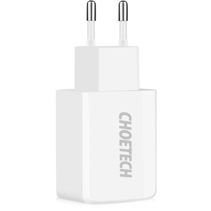 Зарядное устройство CHOETECH C0030 5V/2A Dual Port USB Wall Charger White