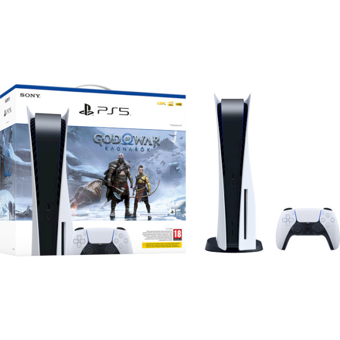 Игровая приставка SONY PlayStation 5 Blu-Ray Edition + God of War: Ragnarok