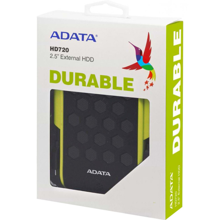 Портативный жёсткий диск ADATA HD720 1TB USB3.2 Green (AHD720-1TU31-CGN)