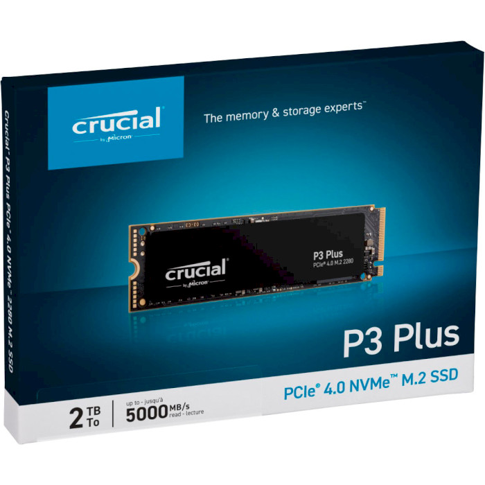 SSD диск CRUCIAL P3 Plus 2TB M.2 NVMe (CT2000P3PSSD8)