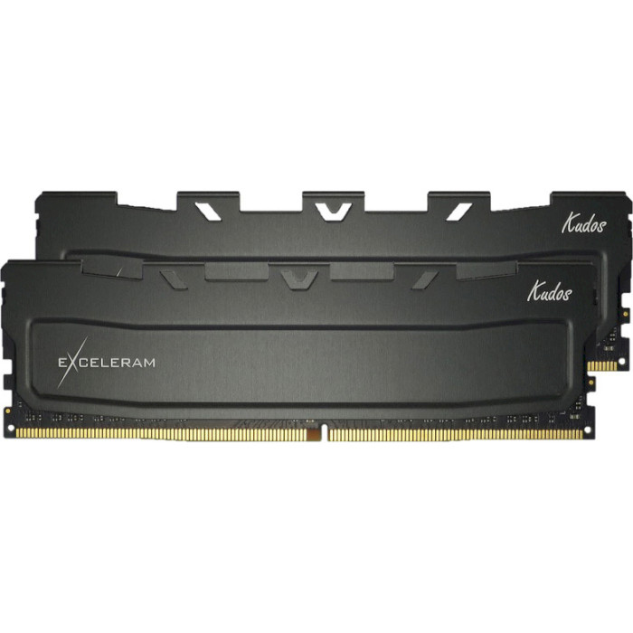 Модуль памяти EXCELERAM Kudos Black DDR4 3200MHz 32GB Kit 2x16GB (EKBLACK43232162CD)