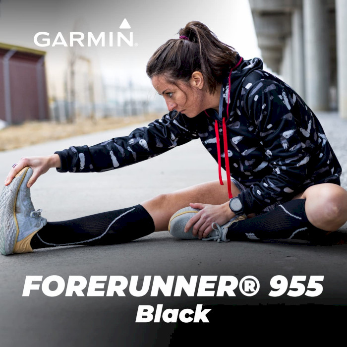 Смарт-годинник GARMIN Forerunner 955 Black (010-02638-10/30)