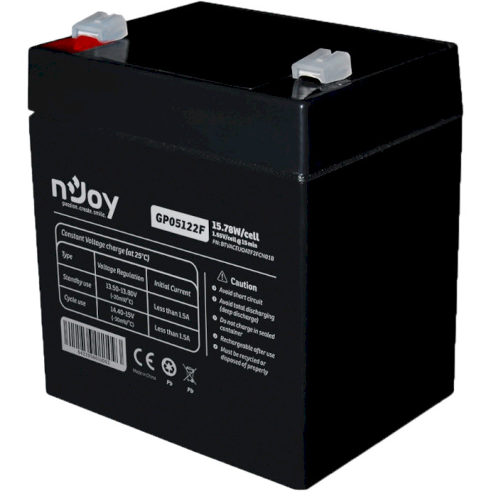 Аккумуляторная батарея NJOY GP05122F (12В, 5Ач) (BTVACEUOATF2FCN01B)