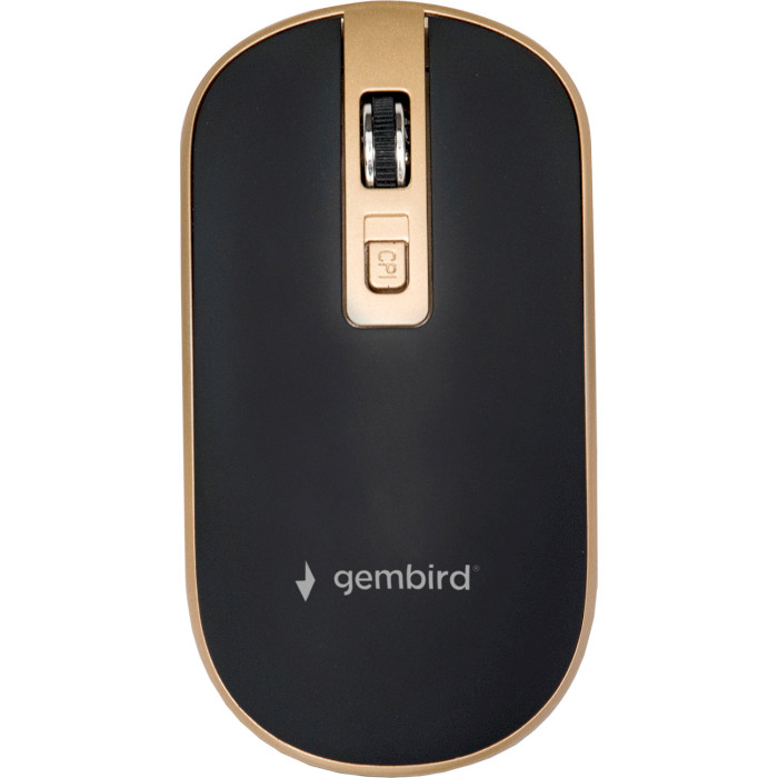 Мышь GEMBIRD MUSW-4B-06 Black/Gold