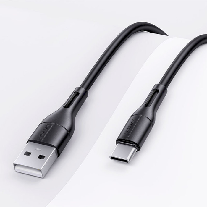 Кабель USAMS US-SJ501 U68 Type-C Charging & Data Cable 1м Black (SJ501USB01)