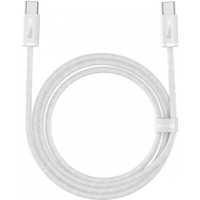 Кабель BASEUS Dynamic Series Fast Charging Data Cable Type-C to Type-C 100W 1м White (CALD000202)