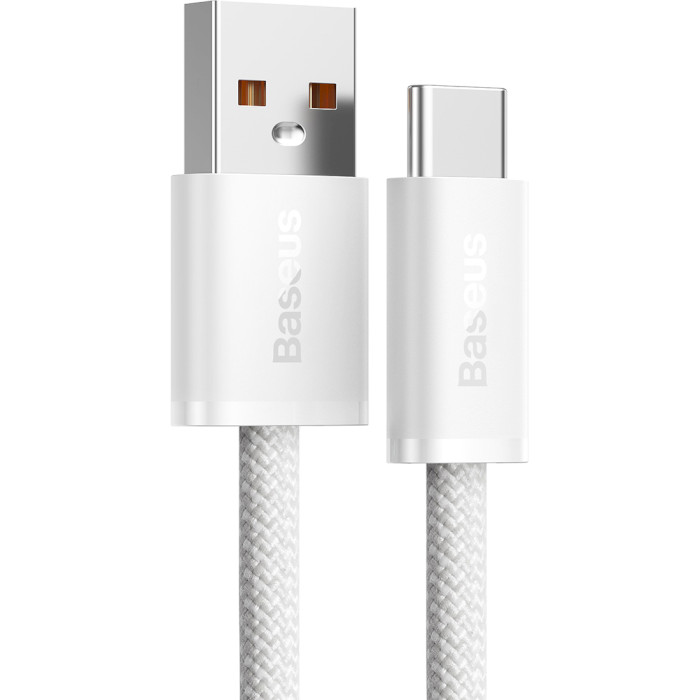 Кабель BASEUS Dynamic Series Fast Charging Data Cable USB to Type-C 100W 1м White (CALD000602)