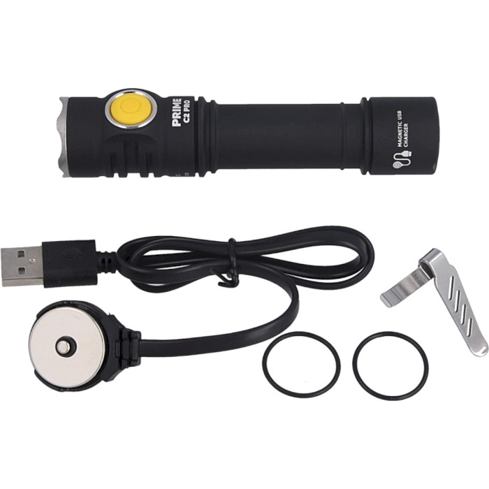 Ліхтар мультифункціональний ARMYTEK Prime C2 Pro Magnet USB Warm Light (F08101W)