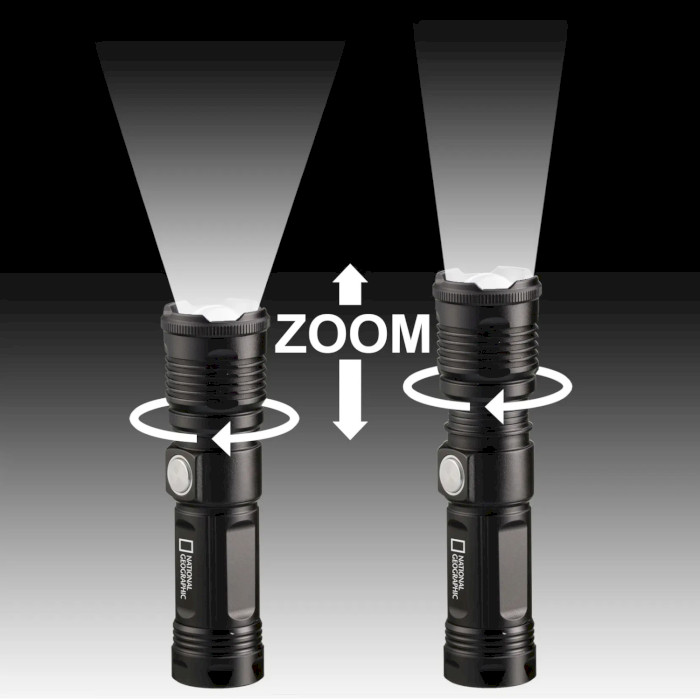 Фонарь NATIONAL GEOGRAPHIC Iluminos LED Zoom Flashlight (9082400)