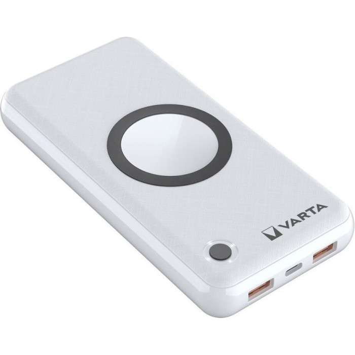 Повербанк з бездротовою зарядкою VARTA Wireless 20000mAh White (57909101111)