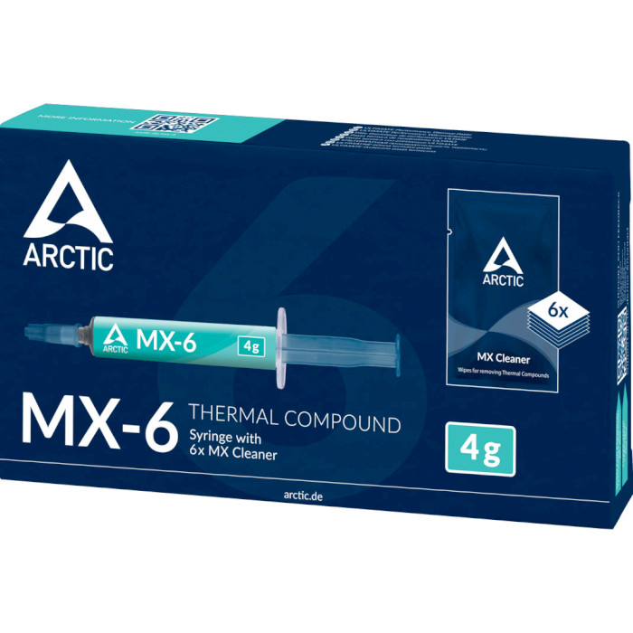 Термопаста ARCTIC MX-6 4g + 6шт. MX Cleaner (ACTCP00084A)