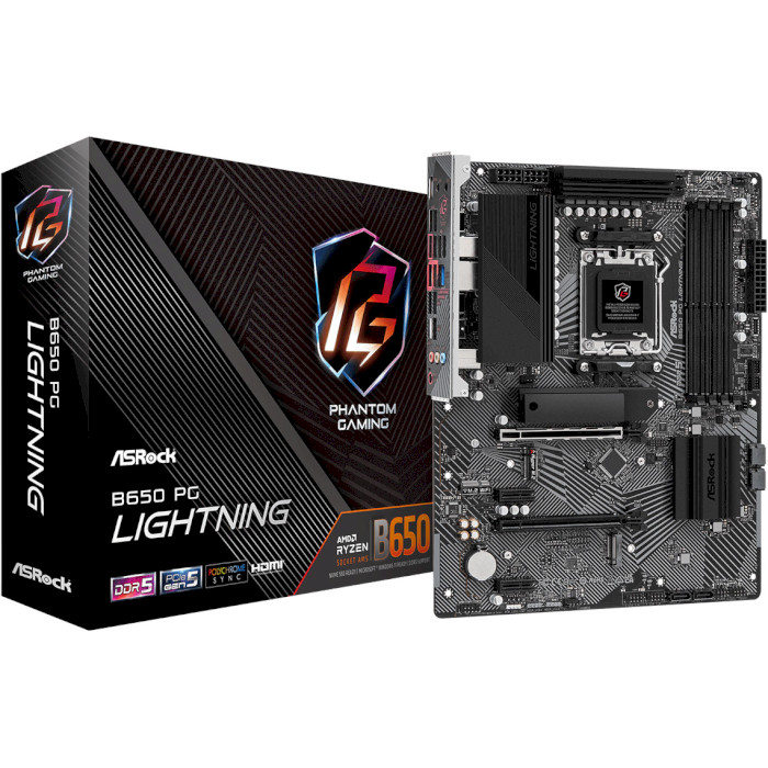 Материнська плата ASROCK B650 PG Lightning