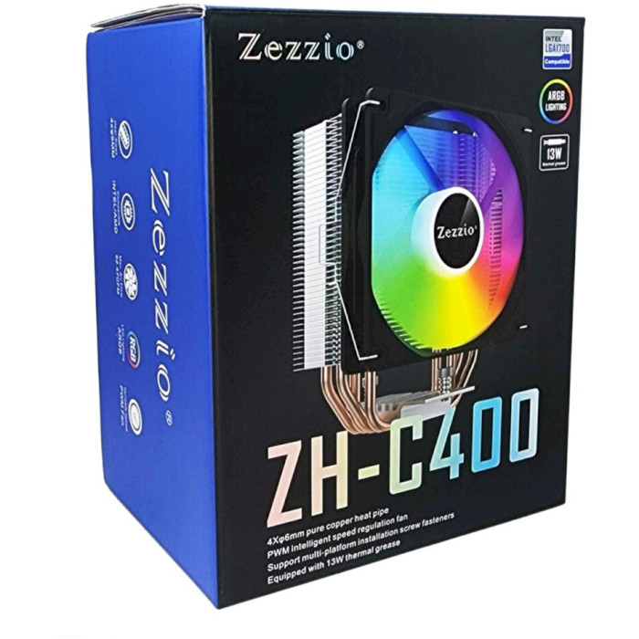 Кулер для процессора ZEZZIO ZH-C400 ARGB