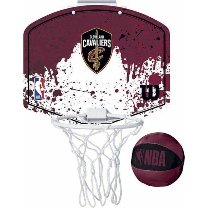 Набор баскетбольный WILSON NBA Team Mini Hoop Cleveland Cavaliers (WTBA1302CLE)