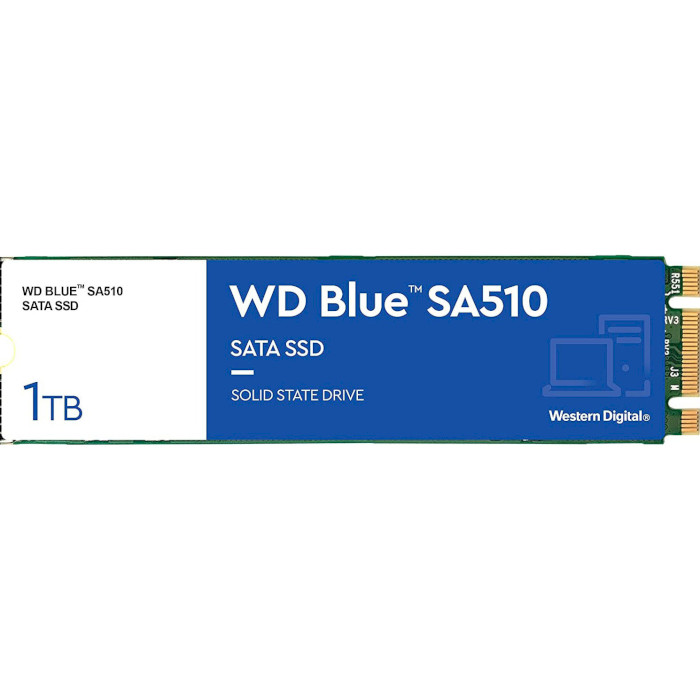 SSD диск WD Blue SA510 1TB M.2 SATA (WDS100T3B0B)