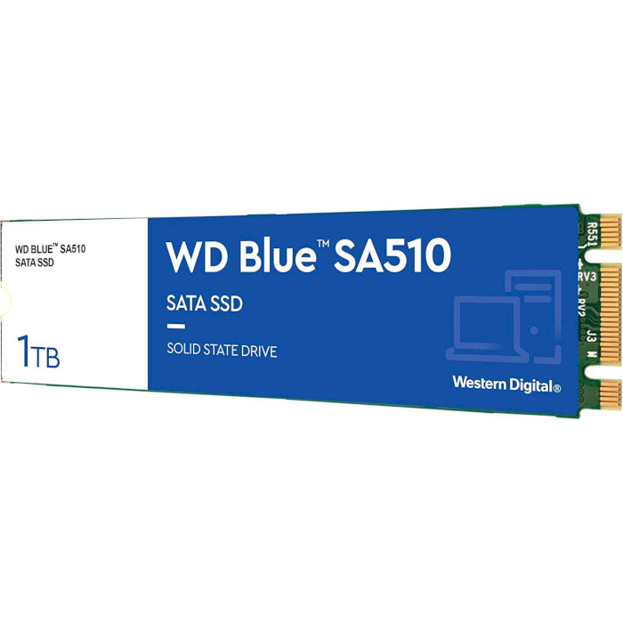 SSD диск WD Blue SA510 1TB M.2 SATA (WDS100T3B0B)