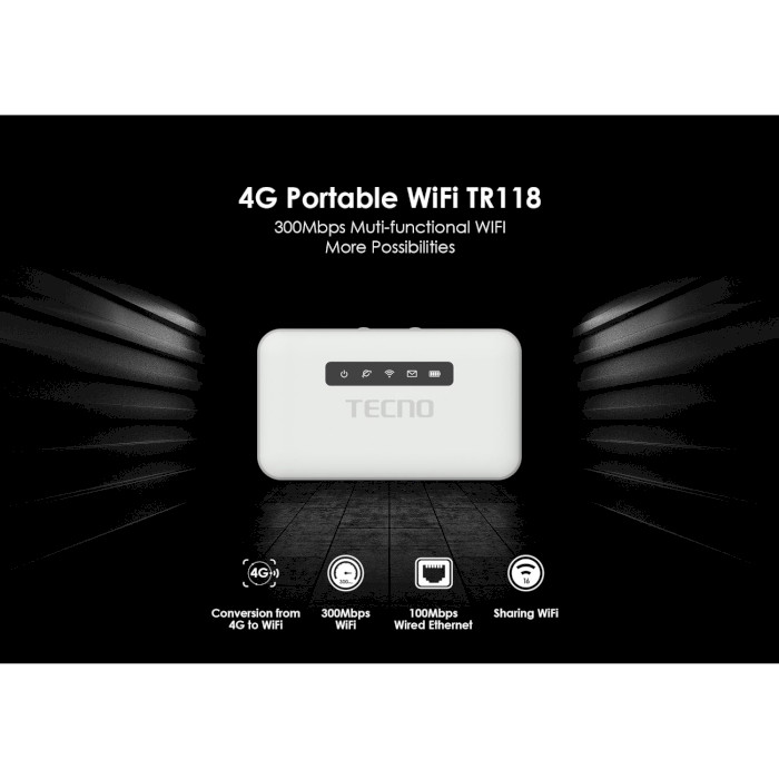 4G Wi-Fi роутер TECNO TR118/Уценка