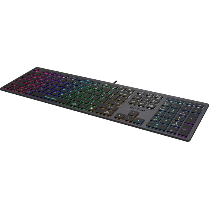 Клавіатура A4TECH Fstyler FX60 USB Neon backlit Gray