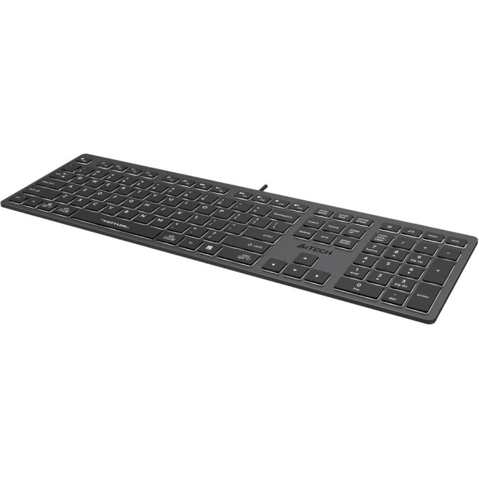 Клавіатура A4TECH Fstyler FX60 USB White backlit Gray