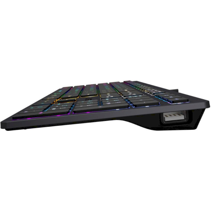 Клавиатура A4TECH Fstyler FX60H USB Neon backlit Gray