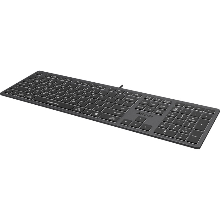 Клавіатура A4TECH Fstyler FX60H USB White backlit Gray
