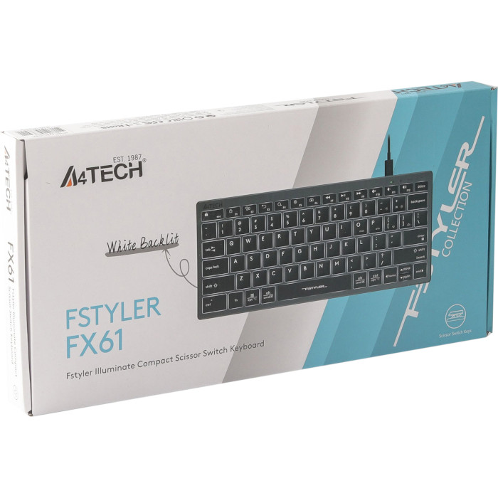 Клавиатура A4TECH Fstyler FX61 Gray