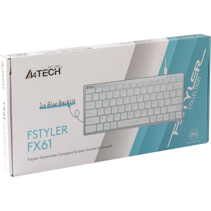 Клавіатура A4TECH Fstyler FX61 White
