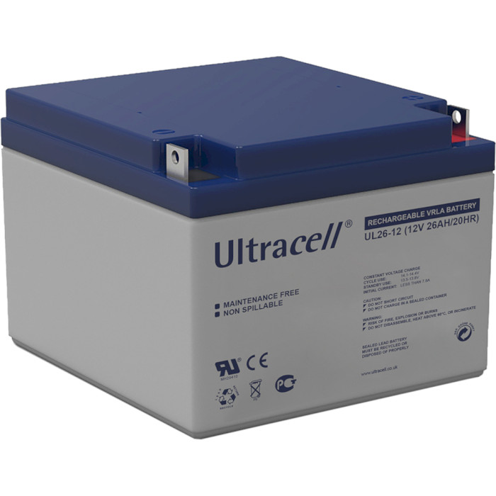 Аккумуляторная батарея ULTRACELL UL26-12 (12В, 26Ач)