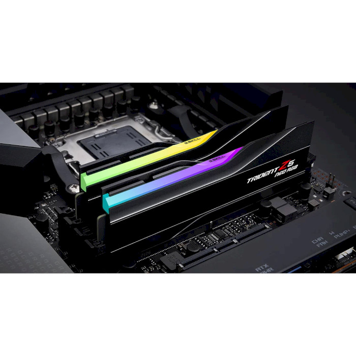 Модуль пам'яті G.SKILL Trident Z5 Neo RGB Black DDR5 6000MHz 64GB Kit 2x32GB (F5-6000J3238G32GX2-TZ5NR)