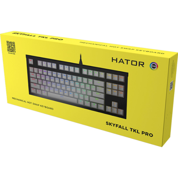 Клавіатура HATOR Skyfall TKL Pro White (HTK-656)
