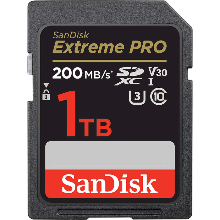 Карта памяти SANDISK SDXC Extreme Pro 1TB UHS-I U3 V30 Class 10 (SDSDXXD-1T00-GN4IN)