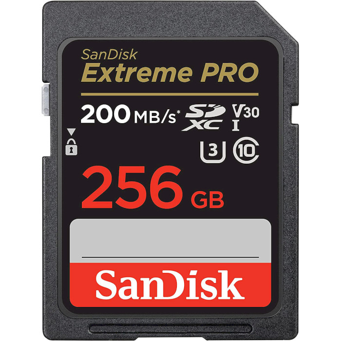 Карта пам'яті SANDISK SDXC Extreme Pro 256GB UHS-I U3 V30 Class 10 (SDSDXXD-256G-GN4IN)