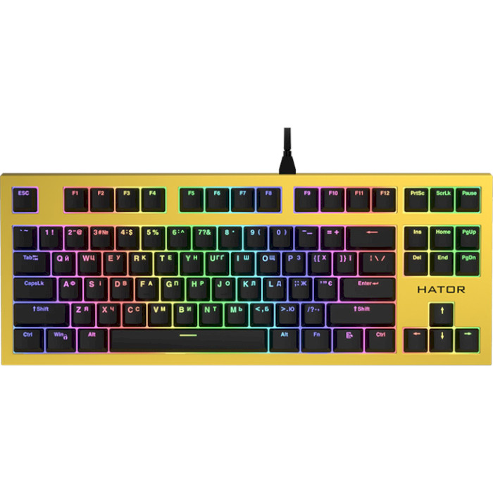 Клавіатура HATOR Skyfall TKL Pro Yellow (HTK-657)