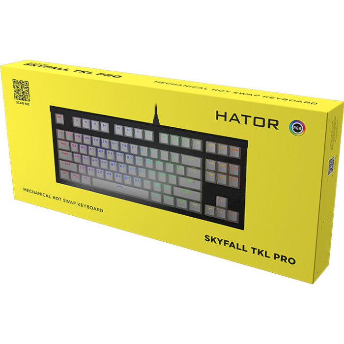 Клавиатура HATOR Skyfall TKL Pro Yellow (HTK-657)