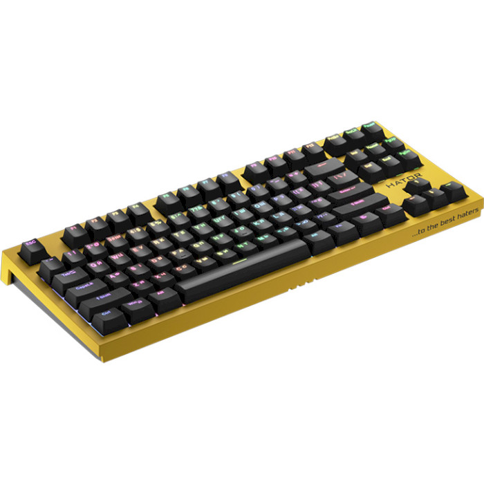 Клавіатура бездротова HATOR Skyfall TKL Pro Wireless Yellow (HTK-668)
