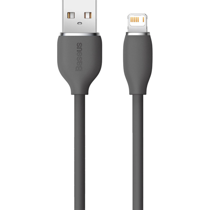 Кабель BASEUS Jelly Liquid Silica Gel Fast Charging Data Cable USB to iP 2.4A 2м Black (CAGD000101)