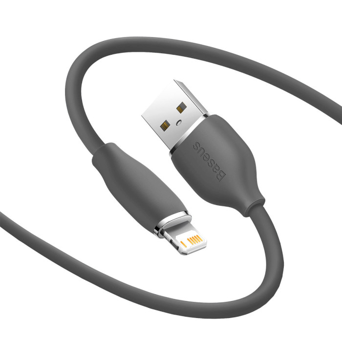 Кабель BASEUS Jelly Liquid Silica Gel Fast Charging Data Cable USB to iP 2.4A 2м Black (CAGD000101)