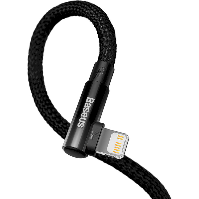 Кабель BASEUS MVP 2 Elbow-shaped Fast Charging Data Cable Type-C to iP 20W 1м Black (CAVP000201)