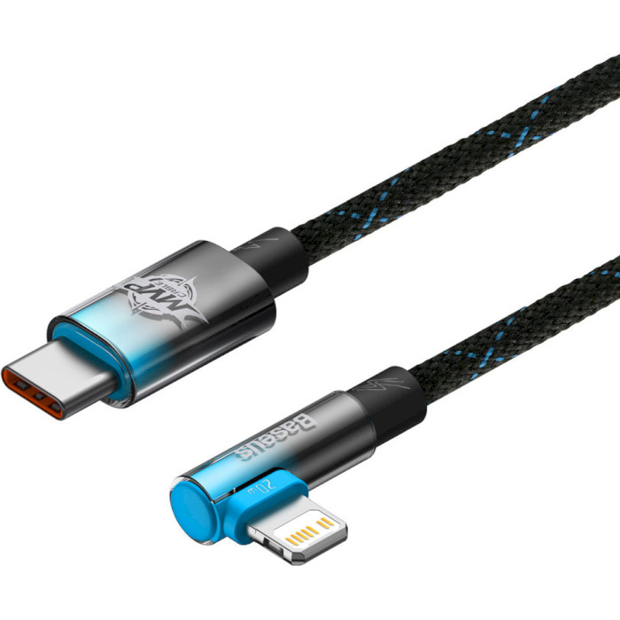 Кабель BASEUS MVP 2 Elbow-shaped Fast Charging Data Cable Type-C to iP 20W 1м Black/Blue (CAVP000221)