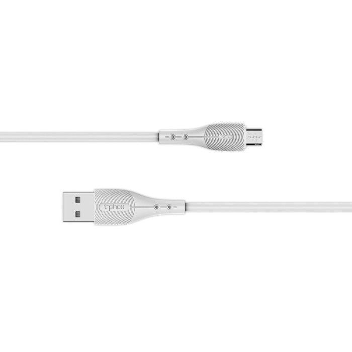 Кабель T-PHOX Wing T-C836 USB to Micro-USB 1м White