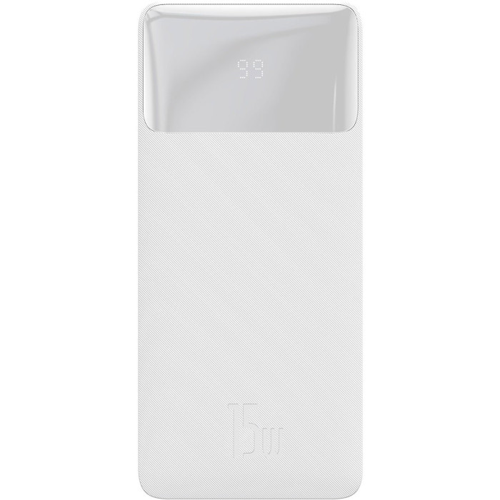 Повербанк BASEUS Bipow Digital Display Power Bank 15W Overseas Edition 30000mAh White (PPBD050202)