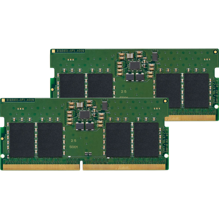 Модуль пам'яті KINGSTON KVR ValueRAM SO-DIMM DDR5 4800MHz 32GB Kit 2x16GB (KVR48S40BS8K2-32)