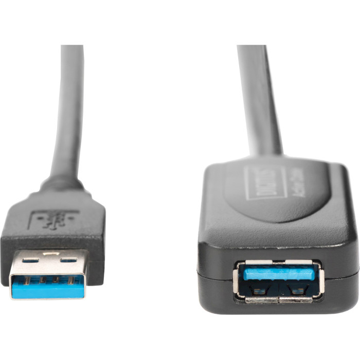 Активний USB подовжувач DIGITUS USB3.0 AM/AF 5м Black (DA-73104)