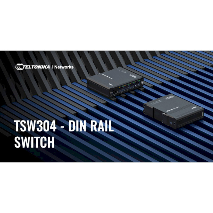 Комутатор TELTONIKA TSW304 DIN Rail Switch
