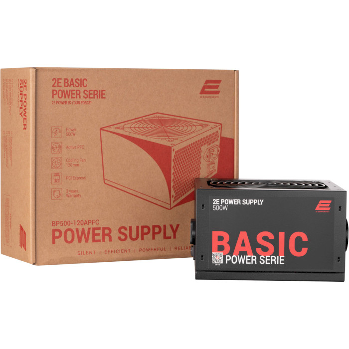 Блок питания 500W 2E Basic Power BP500 (2E-BP500-120APFC)