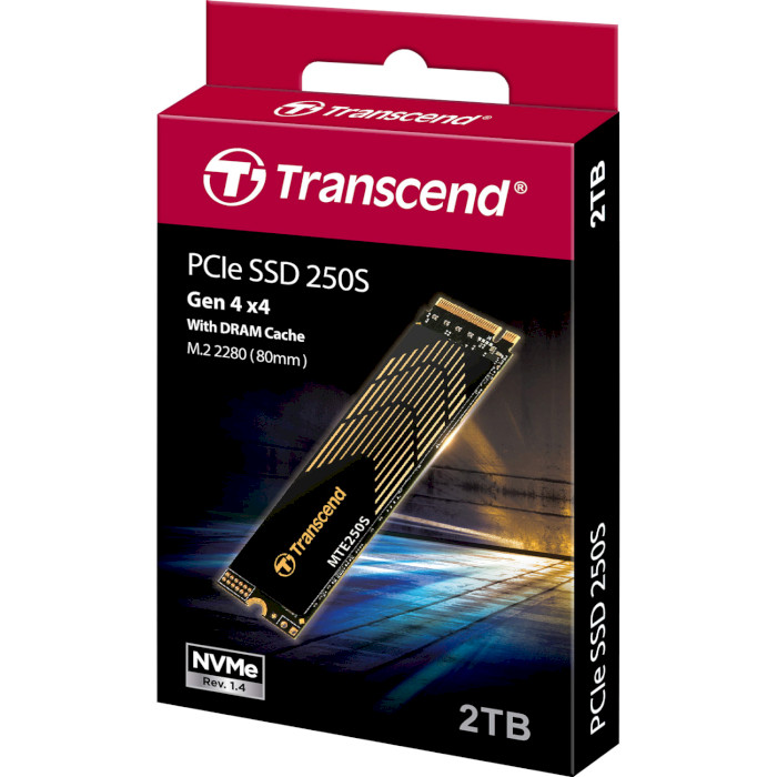 SSD диск TRANSCEND MTE250S 2TB M.2 NVMe (TS2TMTE250S)