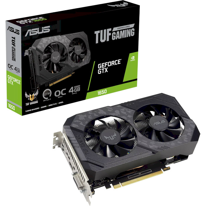 Видеокарта ASUS TUF Gaming GeForce GTX 1650 V2 OC Edition 4GB GDDR6 (TUF-GTX1650-O4GD6-P-V2-GAMING)