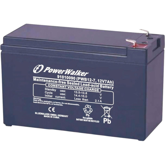 Аккумуляторная батарея POWERWALKER PWB12-7 (12В, 7Ач)