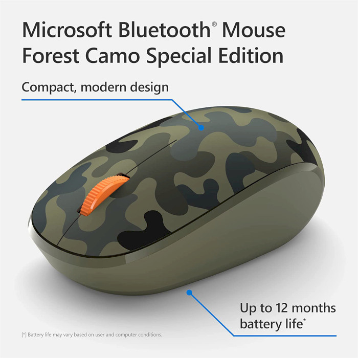 Мышь MICROSOFT Bluetooth Mouse Green Camo (8KX-00036)